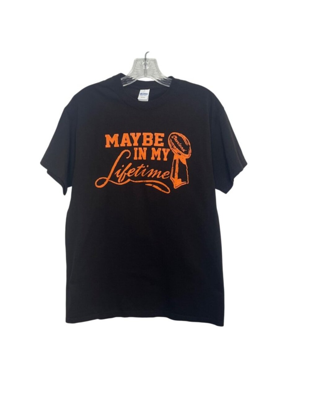 Maybe In My Lifetime Cleveland Browns Football Tshirt Medium Brown